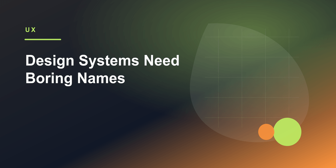 Design system naming cover