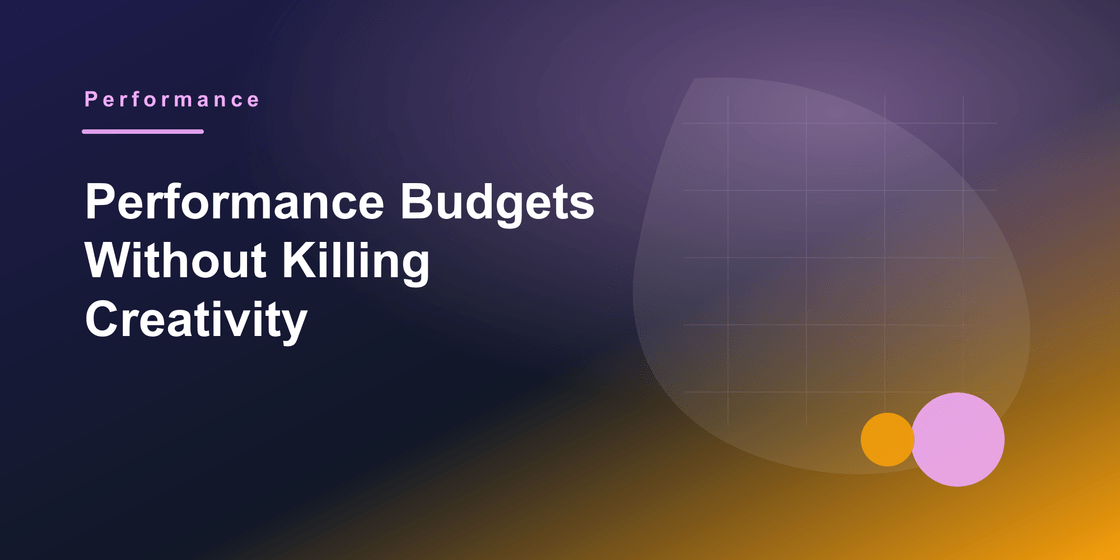 Performance budgets cover