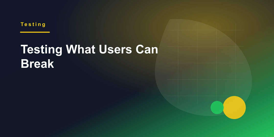 Testing user behavior cover